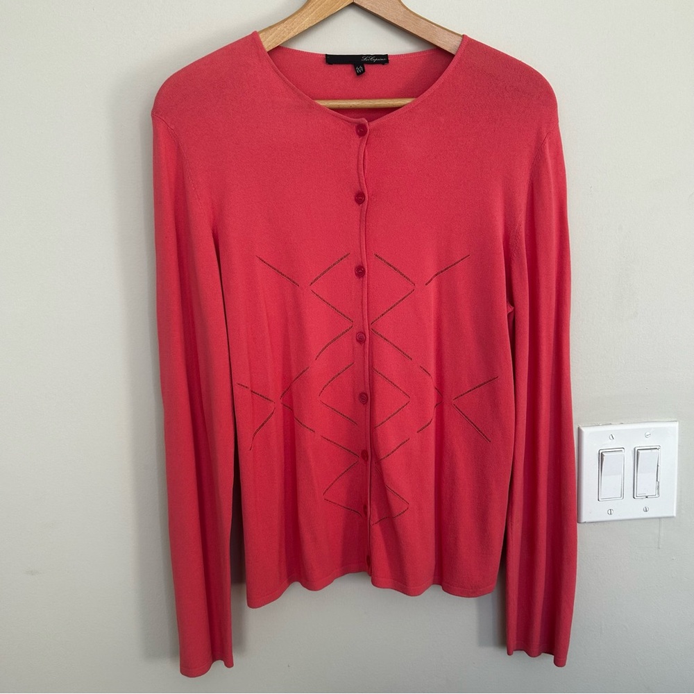 Les Copaine Cardigan coral Euro size 44